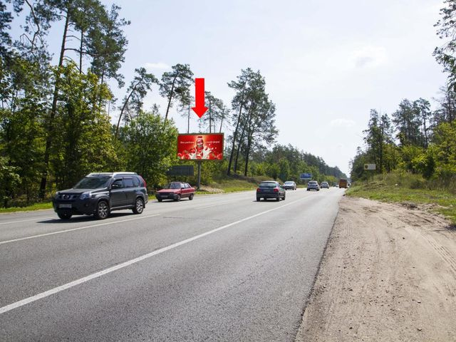 Щит 6x3,  Гостомельское шоссе, 3 км. до въезда в Киев, Пущу Водицу
