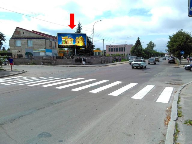 Щит 6x3, Героев Небесной Сотни ул. (бывш. Маркса ул.), 38 / Чкалова ул., возле магазина "Киевстар" Щит 6x3, Героев Небесной Сотни ул. (бывш. Маркса ул.), 38 / Чкалова ул., возле магазина "Киевстар"