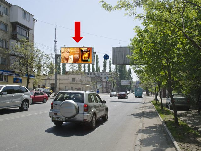 Щит 6x3,  Среднефонтанская ул., 53/55, из центра