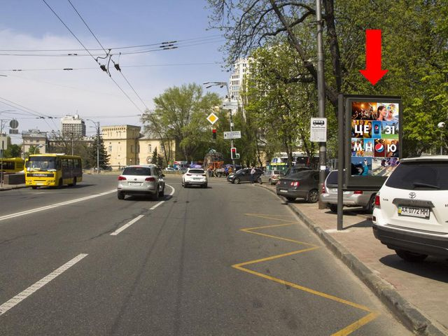 Скролл 1.2x1.8,  Мазепы ул., 3, ст. м. "Арсенальная", в сторону ул. Грушевского