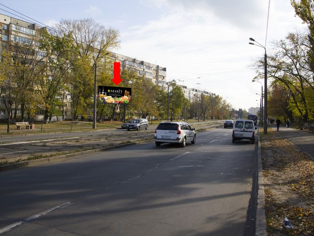 Щит 6x3,  Курнатовского ул., 4, в сторону рынка "Юность", ул. Братиславская