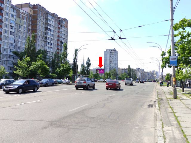 Щит 6x3,  Маяковского пр., 38/10 - ул. Лифаря (бывш. ул. Сабурова), в центр