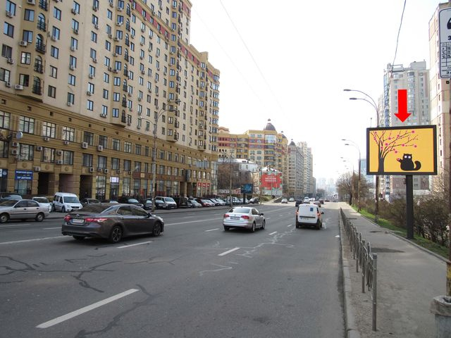 Цифрова панель 3.14x2.3,  Черновола ул., 8, в сторону пр. Победы, (ролик 10 сек, 1 выход/1,5 минуты)