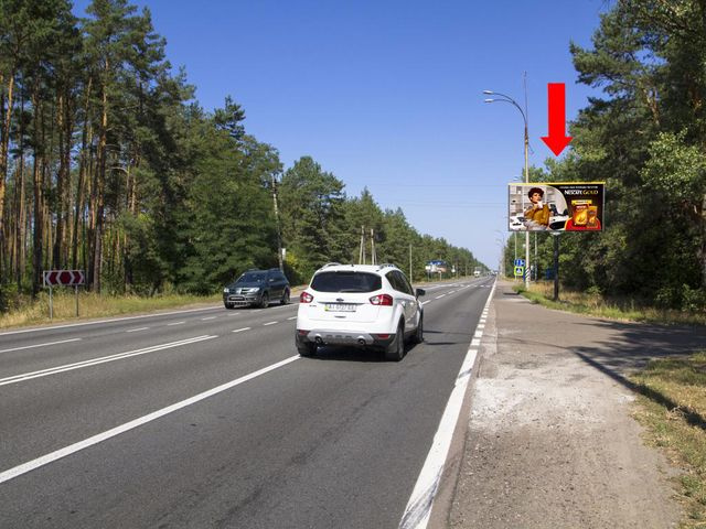 Щит 6x3,  Столичное шоссе ул., возле остановки "Лагерь "Дружба", в сторону Киева