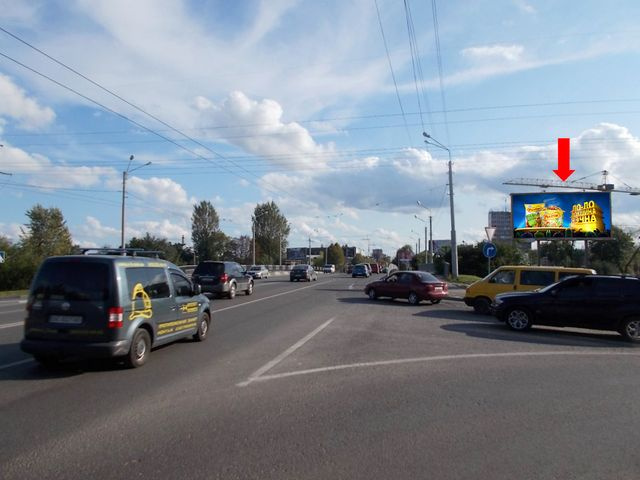 Призма 6x3,  Стрыйская ул. / Луганская ул., ж/д мост, из центра