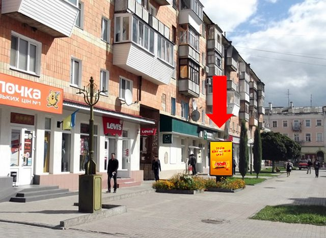 Сітілайт 1.2x1.8,  9-го Мая пер., 4 / Воскресенская ул. (бывш. Фрунзе ул.), возле магазина "Мобилочка"
