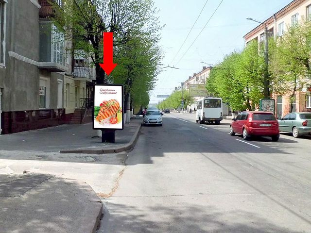 Сітілайт 1.2x1.8,  Б. Перспективная ул. (бывш. Маркса ул.), 3/5, возле лаборитории "Синево"