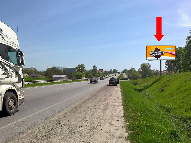 Щит 6x3,  Трасса Львов - Чоп, с. Солонка, выезд из города