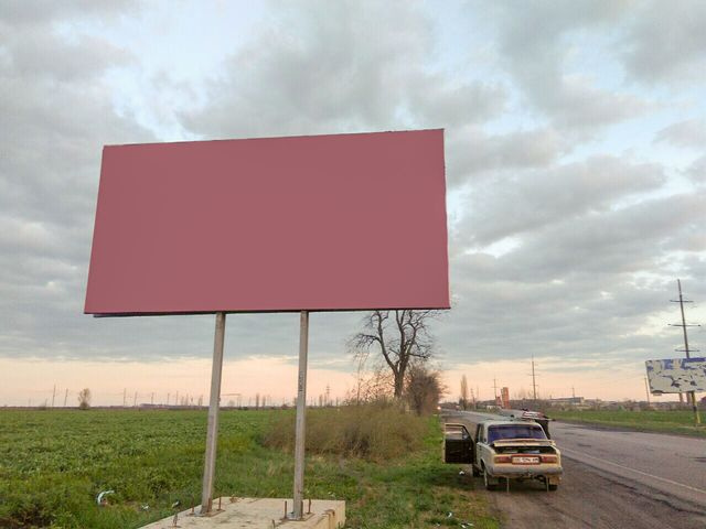 Щит 6x3,  Выезд на Александровку-Первомайск