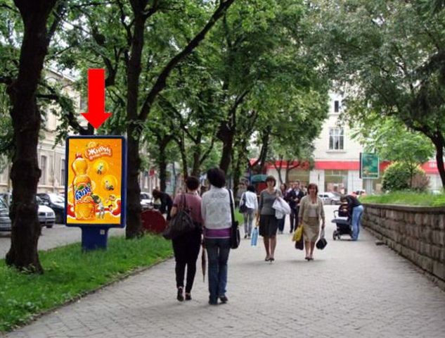Сітілайт 1.2x1.8,  Черновола ул., 4, возле Укртелекома, в сторону Привокзального майдана