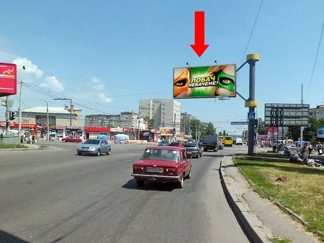 Щит 6x3,  Яновского ул. / Тельнова ул. (бывш. Правды пр.), "Колхозный" и "Крытый" рынки