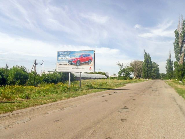 Щит 6x3,  пгт Васильковка, (1), выезд в сторону Синельниково