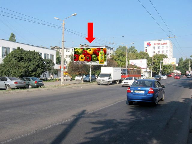 Щит 6x3,  Филатова ул., 7А, возле супермаркета "Таврия В", в сторону Варненской ул.