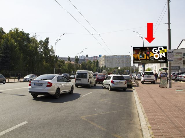 Цифрова панель 6x3,  Васильковская ул., 32, ст.м. "Васильковская", в сторону ВДНХ, пр. Глушкова, Теремков, (ролик 10 сек, 1 выход/1,5 минуты)