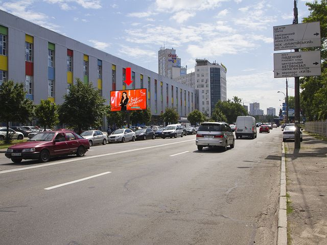 Щит 6x3,  Харьковское шоссе, 201/203, в сторону Харьковской пл.