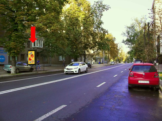 Сітілайт 1.2x1.8,  Институтская ул., 22/7 - ул. Липская, в сторону ул. Банковой, ст.м. "Крещатик"