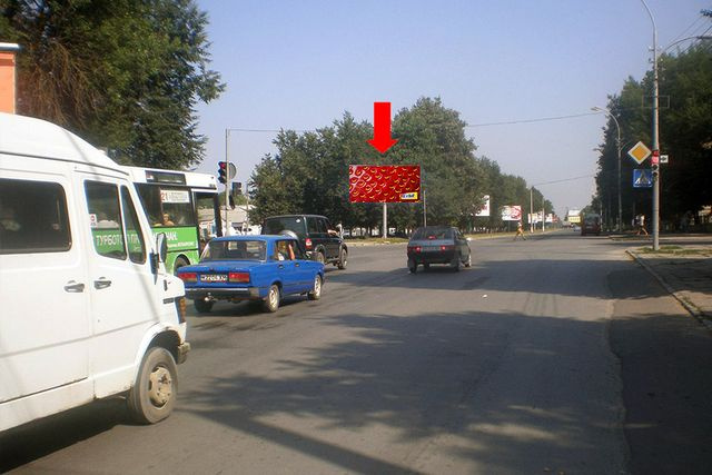 Щит 6x3,  Грушевского пр. / ул. Красноармейская, из центра