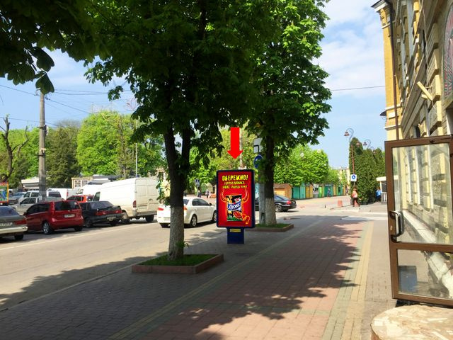 Сітілайт 1.2x1.8,  Проскуровская ул., 47 / ул. Владимирская, возле Художественного музея