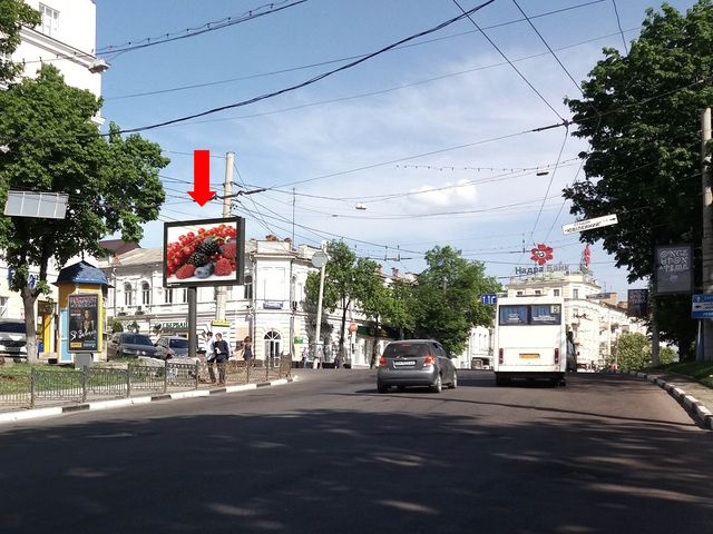 Беклайт 3.14x2.3,  Покровская пл. / ул. Козацкий вал, гостиница "Украина", из центра