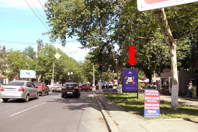 Сітілайт 1.2x1.8,  Филатова ул., 54 / ул. Гайдара, возле универсама "Буревестник"