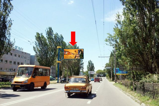 Щит 6x3, Нефтянников ул., 15, возле автосалона "Лидер", СТО, гусь, над дорогой Щит 6x3, Нефтянников ул., 15, возле автосалона "Лидер", СТО, гусь, над дорогой