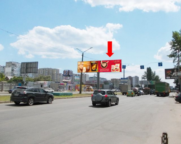 Призма 6x3,  Палия ул. (бывш. Днепропетровская дорога), 100 / Заболотного ул., разделитель, возле супермаркетов "Эльдорадо", "Сильпо", в центр, правая