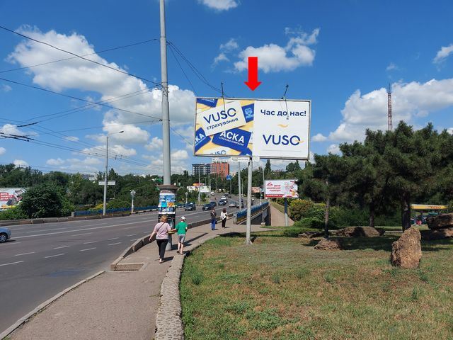 Щит 6x3,  Разумовская ул. / Калантаевская ул., возле Центрального автовокзала, из центра