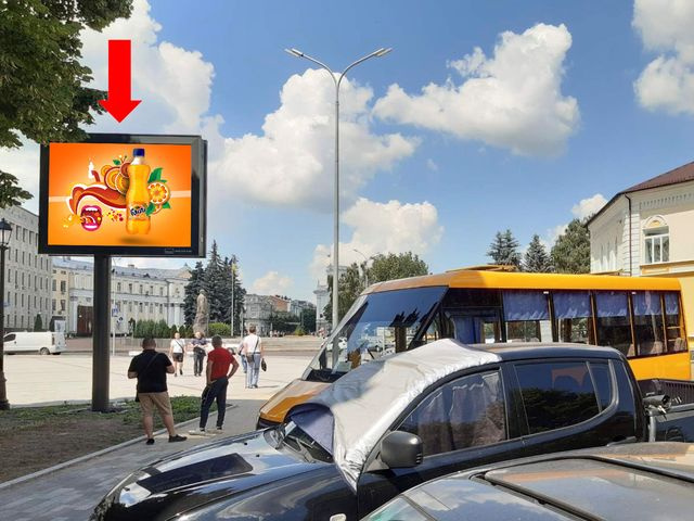 Беклайт 3.14x2.3,  Королева пл. / бул. Новый, возле кинотеатра "Жовтень" и горсовета, центр