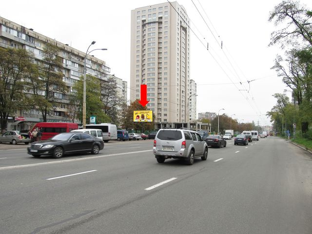 Щит 6x3,  Правды пр., 80, напротив ТРЦ "Ретровиль", в сторону ул. Порика, Вышгородской