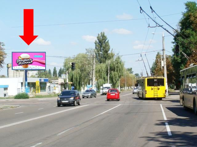 Щит 6x3,  Витрука ул. / ул. Шевченко, возле супермаркетов "Олди", "АТБ", в центр, на светофоре