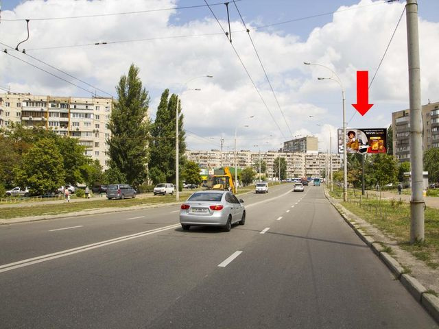 Щит 6x3,  Героев Днепра ул., 18а, в сторону ст. м. "Героев Днепра"