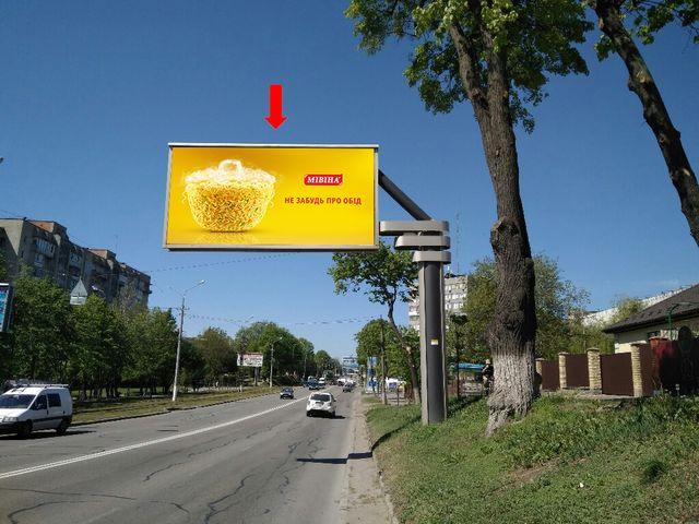 Щит 6x3,  Хмельницкое шоссе ул., 72 / Ратушной ул., из центра