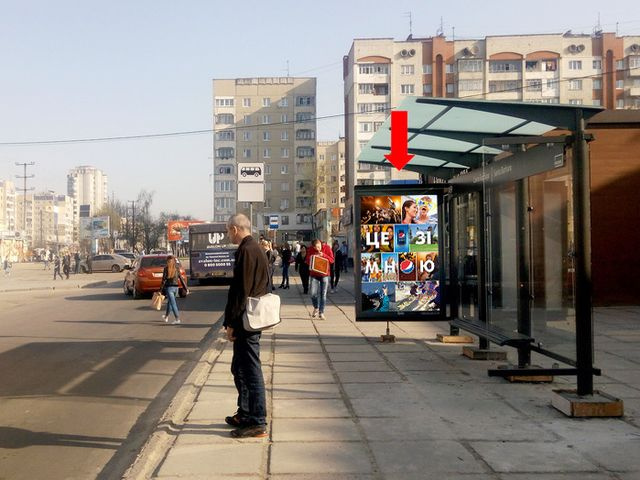 Сітілайт 1.2x1.8,  Красной Калины пр., 109, ост. "пр.Красной Калины", в центр