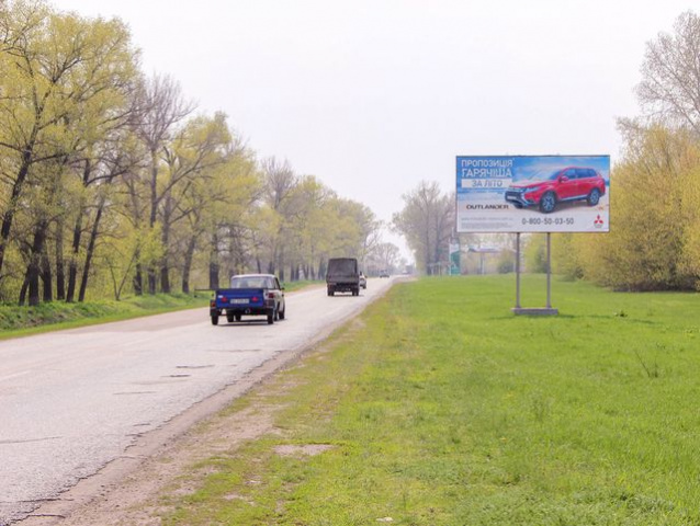 Щит 6x3,  пгт Семеновка, Вишневая ул., АЗС, въезд со стороны Хорола
