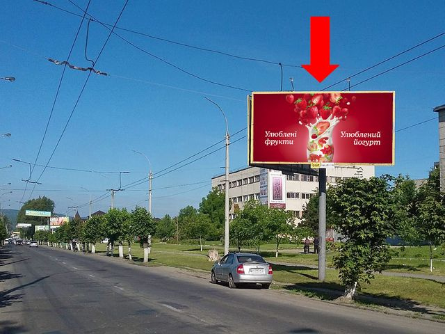 Щит 6x3, Хотинская ул., 41, возле АЗС "ОККО", в сторону супермаркета "Эпицентр" Щит 6x3, Хотинская ул., 41, возле АЗС "ОККО", в сторону супермаркета "Эпицентр"