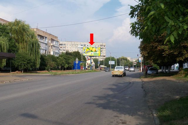 Щит 6x3,  Южнокольцевая ул., 23 / Героев Крут бул., возле рынка, в сторону Главной ул.