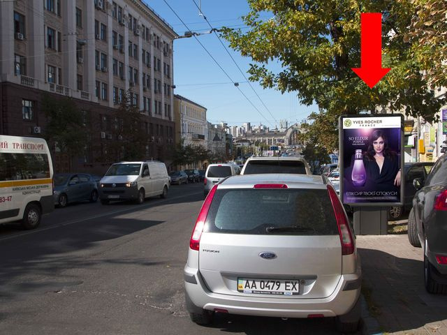 Сітілайт 1.2x1.8,  Петлюры ул., 18 / ул. Саксаганского, в сторону центрального жд вокзала