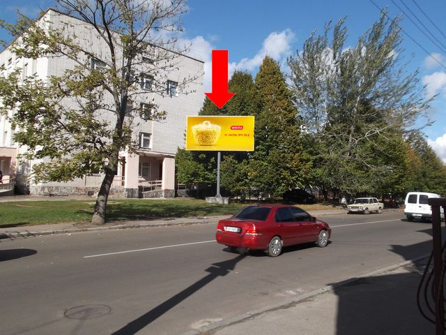 Щит 6x3,  1-го Мая ул. / ул. И. Франка, возле гор. поликлиники №1