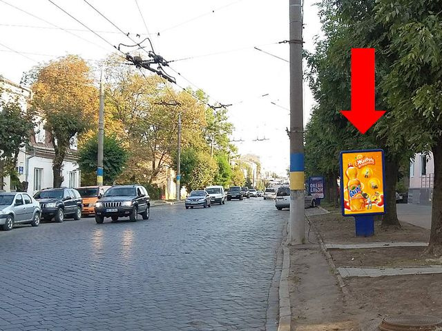 Сітілайт 1.2x1.8,  Главная ул., 104 / Щербанюка ул. (бывш. Чапаева ул.), из центра