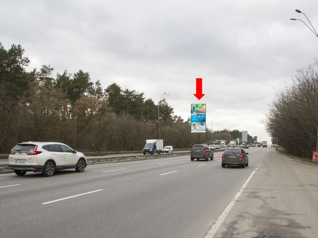 Щит 3x6,  Броварской пр., разделитель, 200 м. до АЗС "Окко", в сторону ст.м. "Лесная", центра