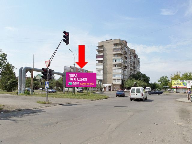 Щит 6x3,  Заньковецкой ул. / ул. Грушевского, в сторону ул. Легоцкого