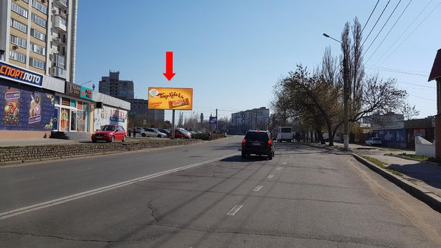 Щит 6x3,  Богоявленский пр. (бывш. Октябрьский пр.) / Сагайдачного ул. (бывш. Ватутина ул.), из центра