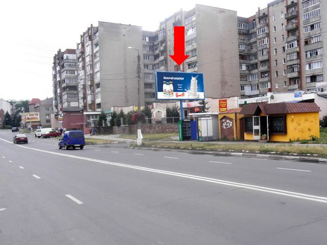 Щит 6x3,  Евшана ул. / пл. Шептицкого, возле магазина "Фуршет", район Стожары