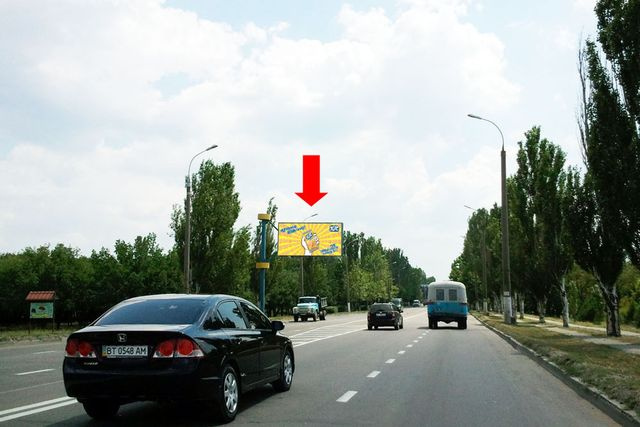Щит 6x3, Николаевское шоссе, возле газовой заправки, гусь, над дорогой, в центр Щит 6x3, Николаевское шоссе, возле газовой заправки, гусь, над дорогой, в центр
