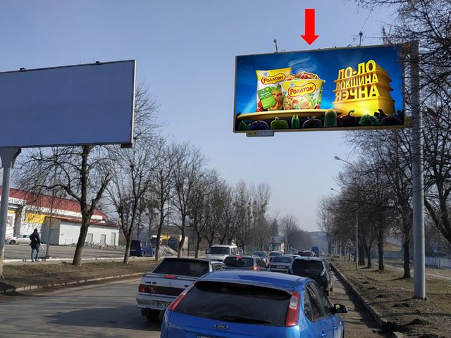 Щит 6x3,  Луганская ул., 6, навпротив магазина "Рукавички"