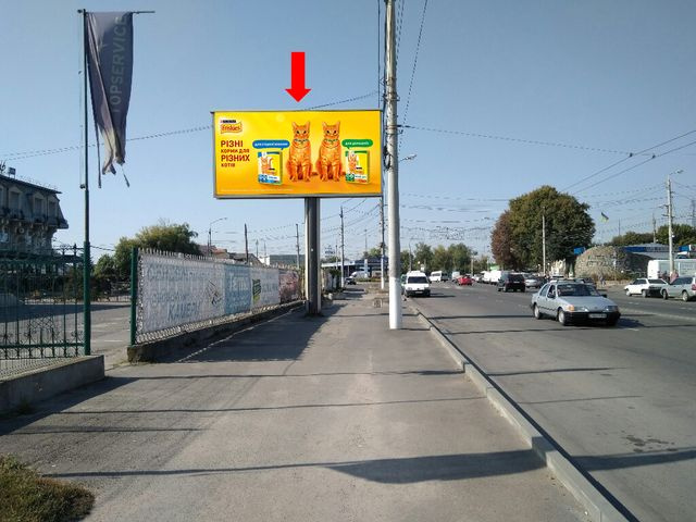 Щит 6x3,  Пирогова ул., 133, возле авторынка "Сатурн", из центра