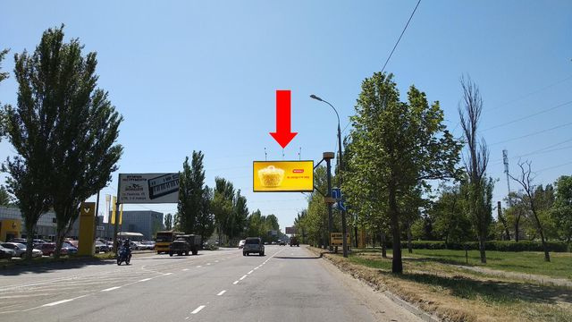 Щит 6x3,  Николаевское шоссе, возле Механического завода, гусь, над дорогой, в центр