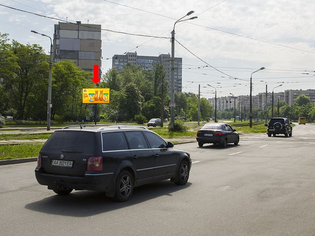 Щит 6x3,  Симиренко ул., 5 - ул. Григоровича Барского, в сторону ул. Булгакова