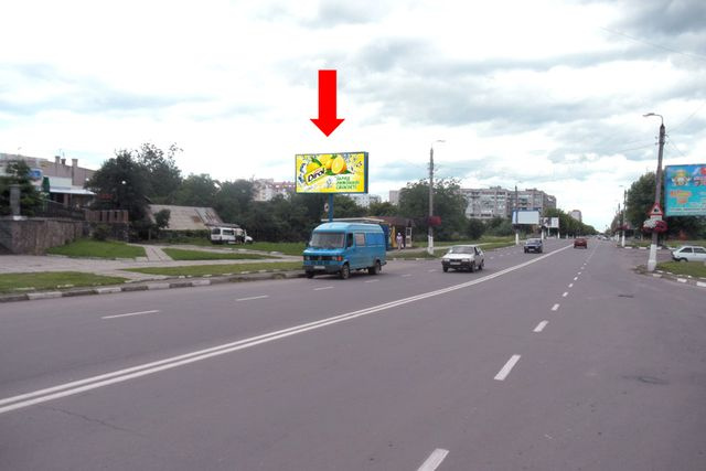 Щит 6x3,  Евшана ул. / пл. Шептицкого, возле магазина "Фуршет", район Стожары