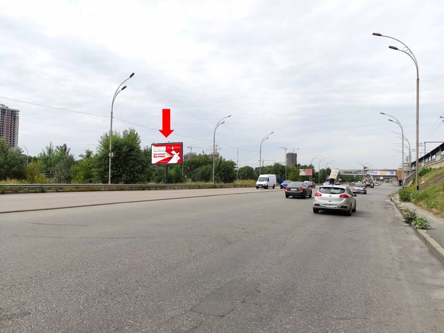 Щит 6x3,  Дарницкое шоссе - ул. Сортировочная, в сторону Дарницкого моста